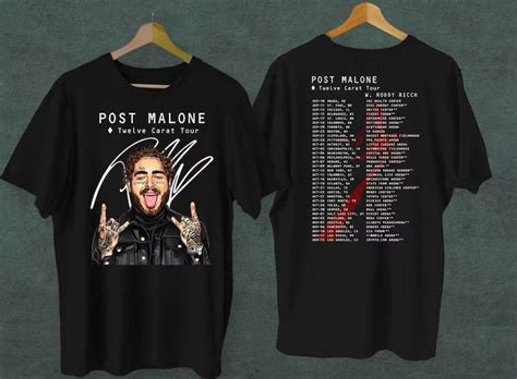 Post Malone Twelve Carat Tour 2022 Rapper Rap Music TShirt