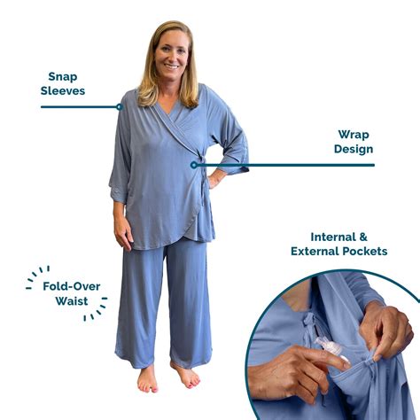 Post Surgery Pajamas for Women Hospital Patient Gown Etsy