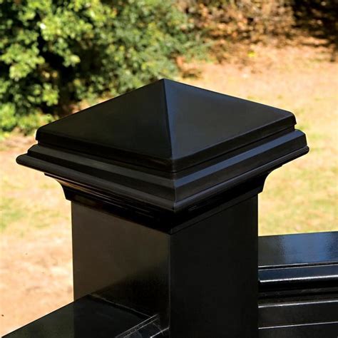 Deckorators 2.5-in x 2.5-in x 3-1/4-ft Matte Black Aluminum Deck Post. For seamless railing, pair the aluminum post kit with the matching aluminum top and bottom rail. The durable aluminum post kit has been powder-coated for five times the outdoor exposure protection and twice the humidity protect . 