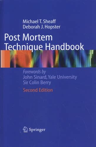 Post mortem technique handbook 2nd edition. - Holt handbook fourth course ch 9 answers.