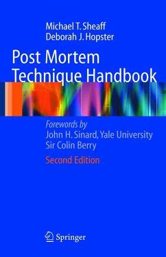 Post mortem technique handbook paperback 2011 by michael t sheaff. - John deere 8200 grain drill owners manual.