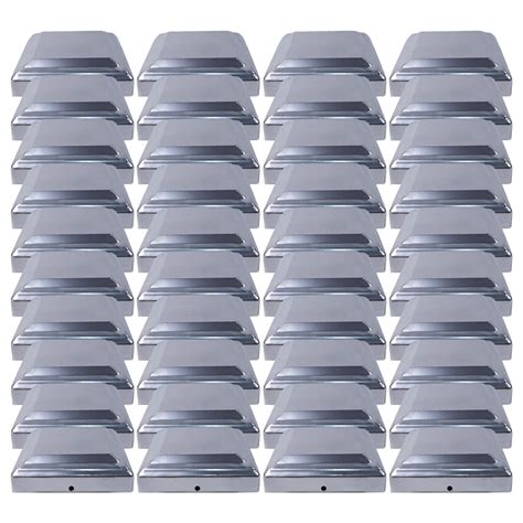 Post protector 4x4.  MYTOOLS Weatherproof Silver Steel Fence Post Covers for 4x4...
