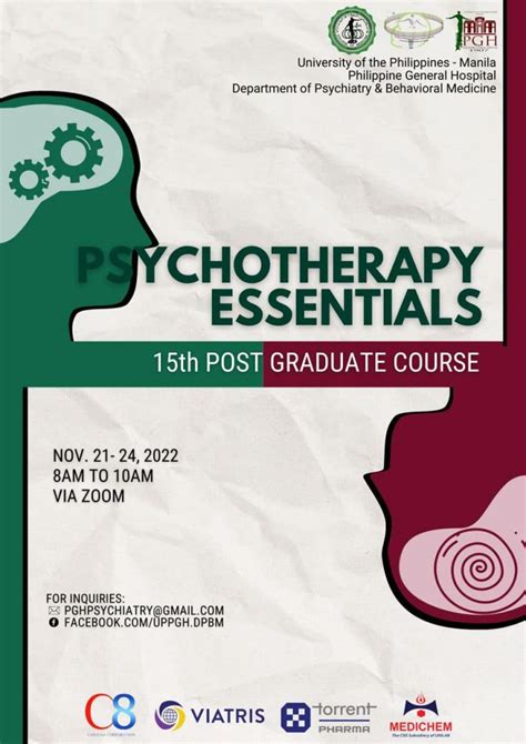 Post-graduate program, psychodynamic psychotherapy …