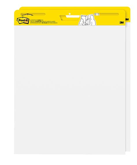 Post-it Super Sticky Easel Pad, 25 in x 30 in, White, 30 Sheets/Pad, …