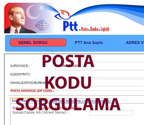 Posta Kodu Sorgulama & Öğrenme PKodu.