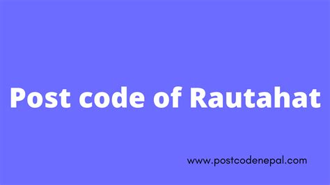 Postal code rautahat nepal.  Search by district, municipality, or post office.  2 in Nepal.  ...