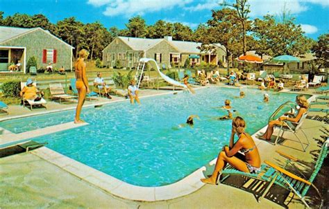 Postcard - Swimming Pool, Captain Gosnold Village - Hyannis ...