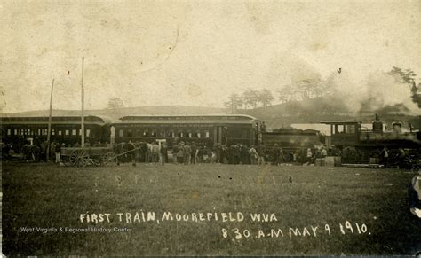 Postcard Hampshire Southern Railroad Depot Moorefield Wv West …