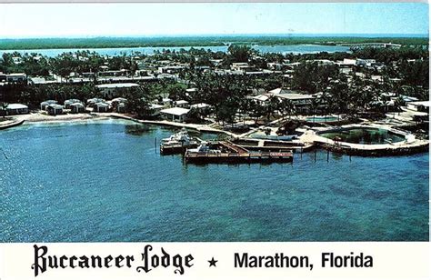 Postcard LODGE SCENE Marathon Shores Florida FL AI6892 eBay