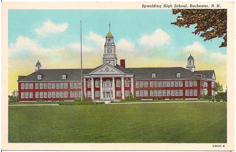 Postcard Spaulding High School, Rochester NH M18 eBay