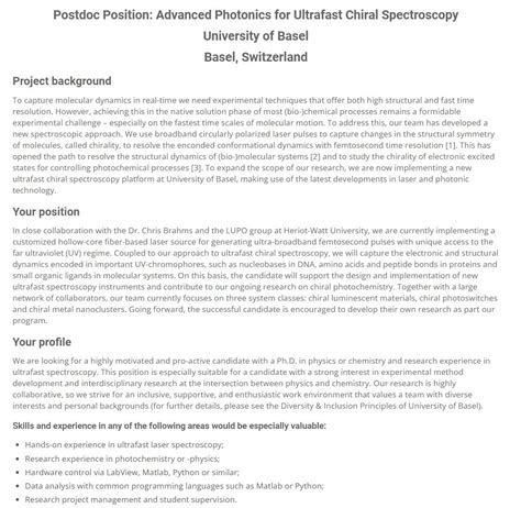 Postdoc Position Advanced Antibody Characterization 8