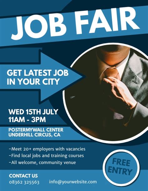 Poster Template On Postermywall Flyer Template Job Fair Flyer