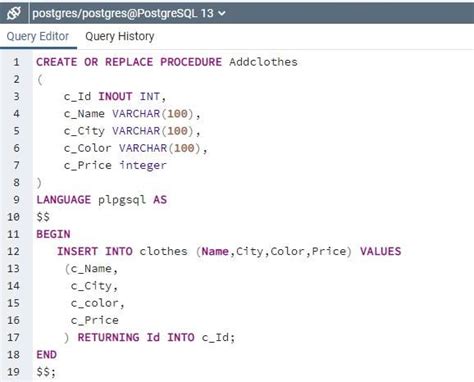 PostgreSQL: Documentation: 15: CREATE PROCEDURE