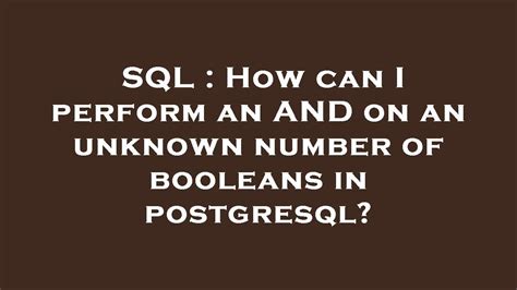 PostgreSQL: Unknown lvalue