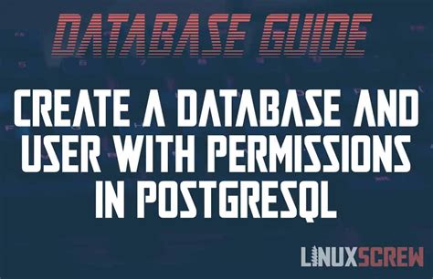 PostgreSQL add or create a user account and grant permission for database