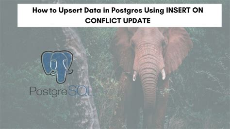 Postgres on conflict update another table.  However, I would like to achieve the behavior...