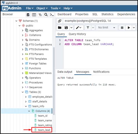 Postgresql Add Columns Javatpoint