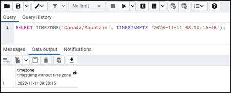 Postgresql timezone.  Einer dieser Datentypen ist der "Timestamp with T...