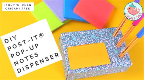 Postit® Note Crafts DIY How to Make A Postit® Popup Notes Holder