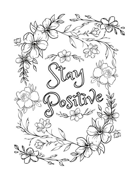 Postive Coloring Pages