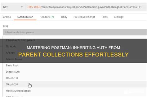Postman inherit auth from parent.  Each request in the folder uses ‘In...
