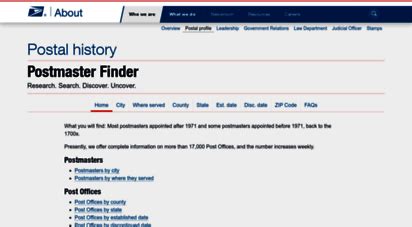 Postmaster finder. Things To Know About Postmaster finder. 