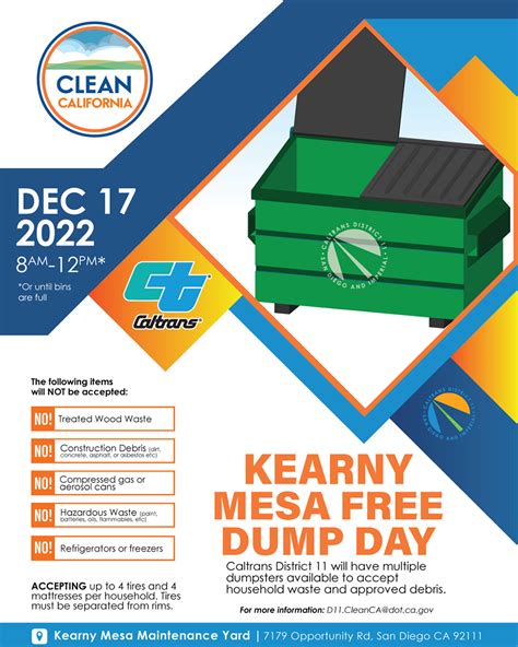 Postponed: Kearny Mesa 'Dump Day' rescheduled due to Hilary