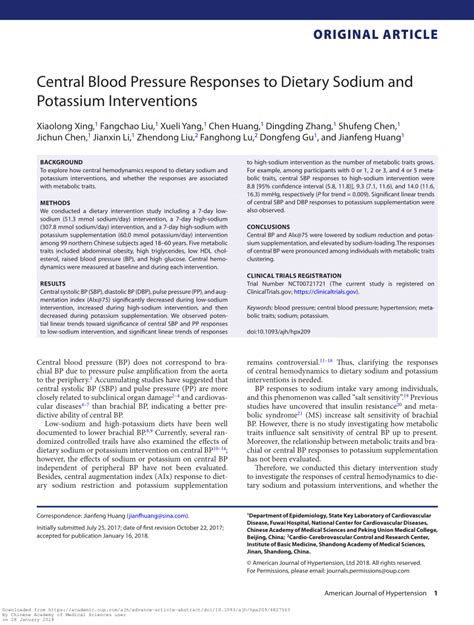 Potassium nih gov.  Interventions focused on increasing dietary potass...