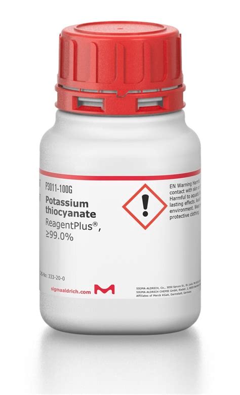 Potassium thiocyanate ReagentPlus , = 99.0 333-20-0 - Sigma-Aldrich