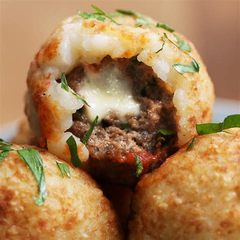 Potato Ball With Meat Inside Recipes