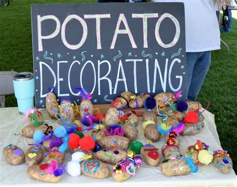 Potato parade ideas. Grab your book character potatoes and put on a potato parade. Have your students craft their potato characters, then join together with other classes for a potato parade. You could always make your parade part of a PTO event, so even parents can enjoy the cute spuds. 