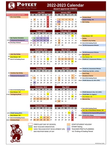 Poteet Isd Calendar