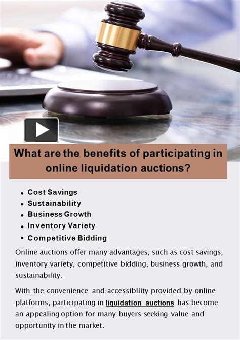 Potential Benefits and Risks of Participating in the Auction