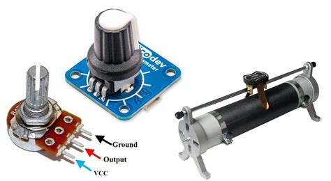 Potentiometer sensor.  Motor Control Systems: Potentiometers can be used to...