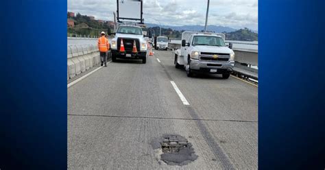 Pothole repair on Richmond/San Rafael Bridge causes traffic