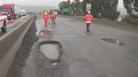 Potholes again causing problems for drivers across Southern California