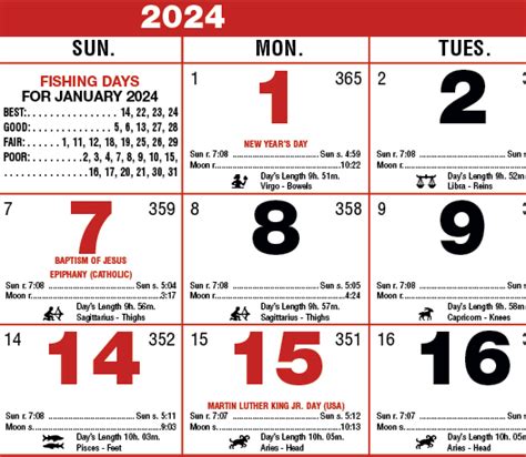 Potomac Almanac Holiday Calendar 2024 - Connection Newspapers