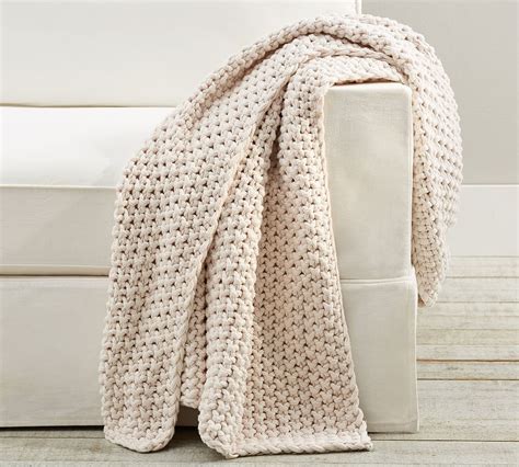 Pottery Barn Chunky Knit Throw