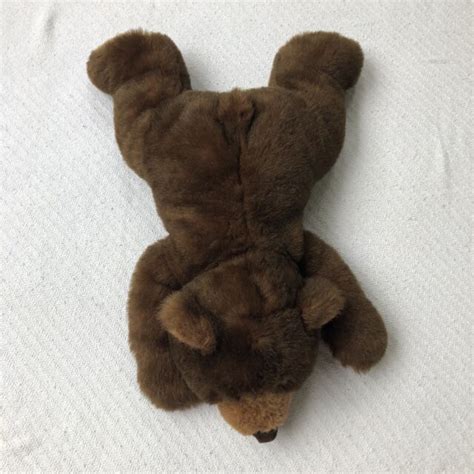 Pottery Barn Dark Brown Espresso Teddy Bear Laying Plush …