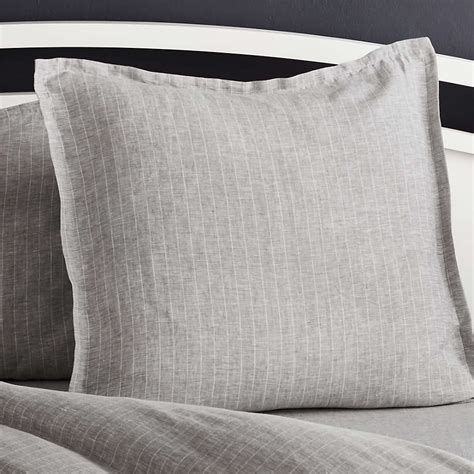 Pottery Barn Euro Gray Pillow Shams for sale eBay