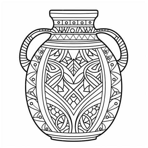 Pottery Coloring Sheets