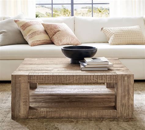 Darrie Seagrass Round Coffee Table. by Bayou Breeze. $246.99 $290.00. Fast Delivery. FREE Shipping. Get it by Fri. Oct 20. Sale. More Options.. Pottery barn square coffee table