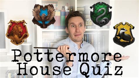 Pottormore quiz. This extended version of the Pottermore Sorting Hat Quiz takes into account every single quiz question in order to determine your house accurately. The grading scheme that is used is exactly the same as in Pottermore. You can click the house crests to show or hide the percentage scores. For copyright reasons, house names and images are not shown. 