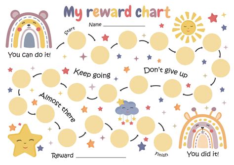 Potty Training Chart Sticker Chart Kids Reward Chart Etsy