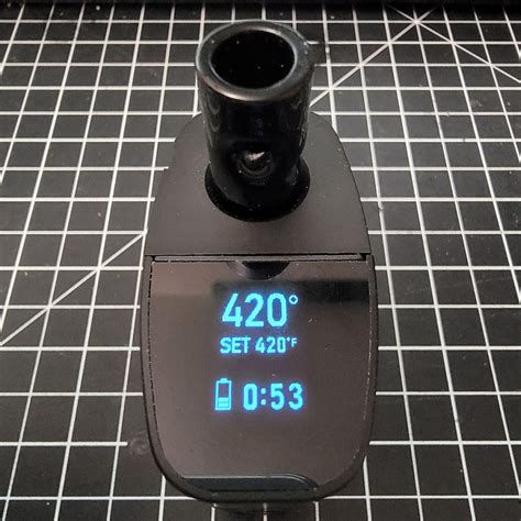 Potv lobo. Stellar vapor from the very first draw. Fantastic quality on a tabletop bubbler. Complete vaporization, no stirring required. The Lobo is built for glass. 10 sessions per charge. User-replaceable battery = no charge times. Sessions heat up in around 40 seconds. Generous oven size. Herbs and concentrates. 