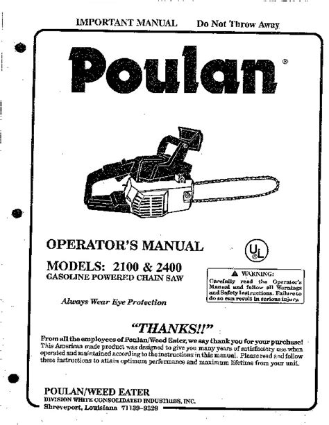 Poulan pro chainsaw service manual free. - Haynes manual 2001 pontiac grand am.