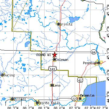 Pound, WI Map & Directions - MapQuest