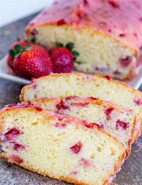 Pound Cake with Strawberry Icing - Pound Cake Recipe