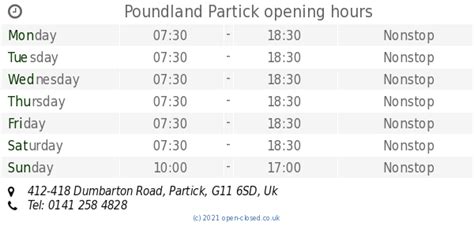 Poundland - Dumbarton - Opening Times & Store Offers