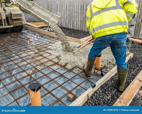 Pour concrete. Oct 16, 2023 ... Freshly laid concrete must be protected from freezing for at least the first 24 hours. Because water is a main component of any concrete mix it ... 
